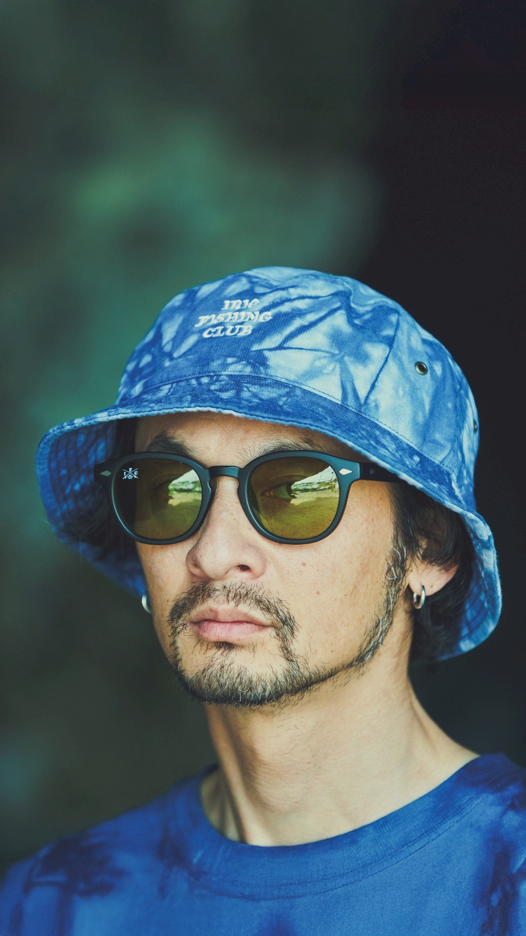 TEXT LOGO TIE DYE BUCKET HAT🎣