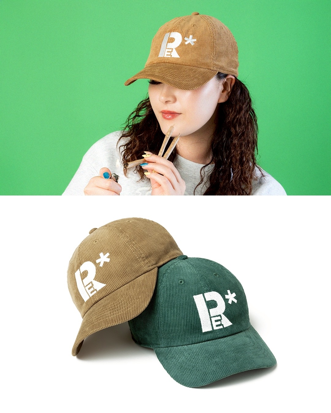 IRIE MIXED LETTER CORDUROY CAP