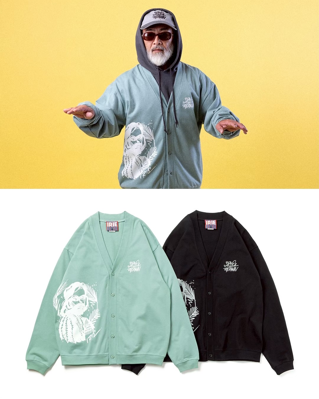 【40%OFF】× かねこじんこう a.k.a kanegooon　IRIE RASTAMAN CARDIGAN